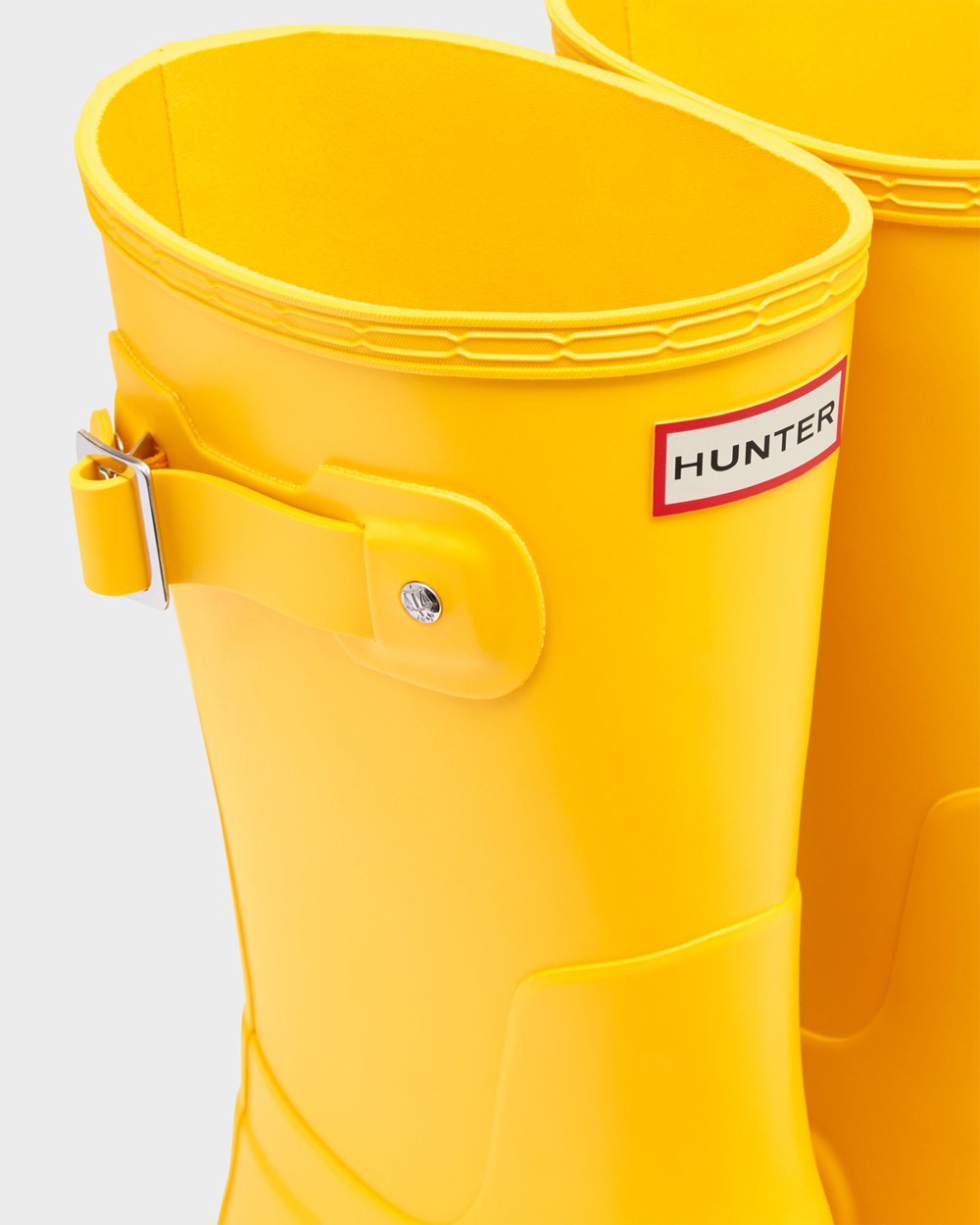 Hunter Original Short Rain Boots - Clearance Sale Mens Yellow - YTULMH893